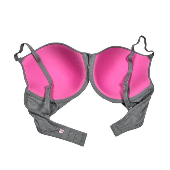 PINK Victoria’s Secret Demi Bra Sz.34 DD Light Gray Underwire T-Shirt Bra - Picture 9 of 10